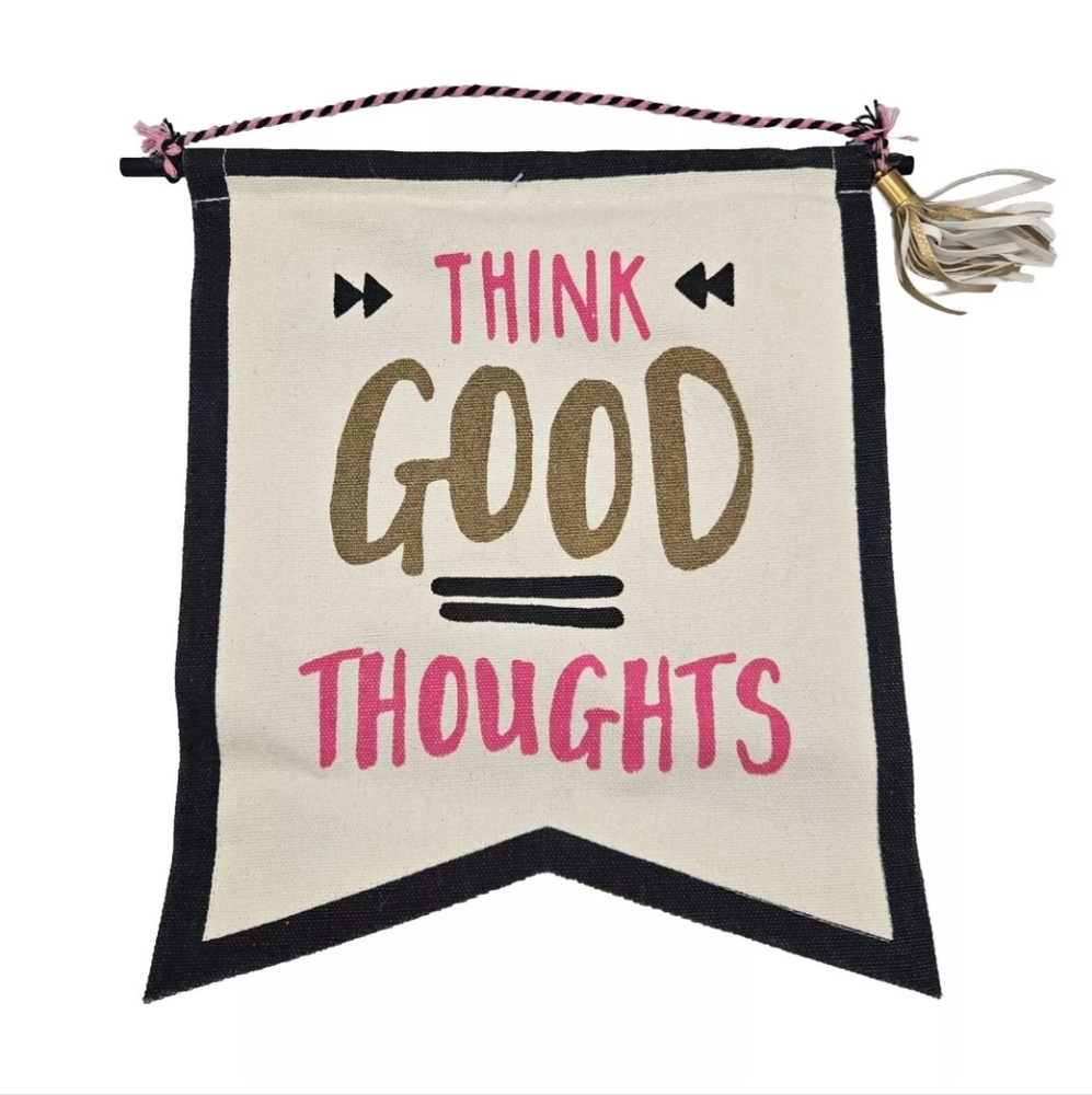 Positive Saying Expressions Wall Door Plaque Hanging Thanks Thoughts Dreams Life